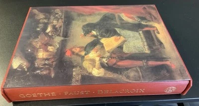 Faust JOHANN WOLFGANG VON GOETHE Eugene Delacroix FOLIO SOCIETY 2005 1/4 Leather - Image 1 of 4