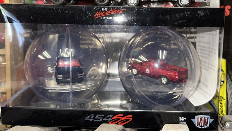 2024 M2 Machines 1993 CHEVROLET  SILVERADO 454 SS  2 Pack Ornament Set - Image 1 of 1