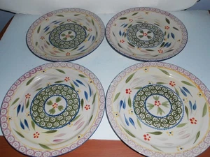 TEMP-TATIONS BY TARA OLD WORLD 10.5" DINNER PLATES SET OF 4 LILAC GREEN - Picture 1 of 3