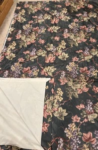 AMBIANCE FABRIC PARK AVENUE COLLECTION GRAPE VINES LINED CURTAIN/DRAPE 170”x106” - Picture 1 of 5