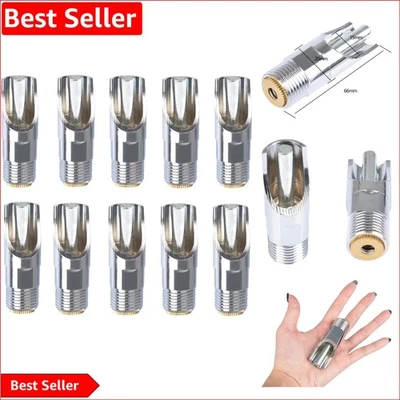 Pacote com 10 regadores automáticos de bico de porco de aço inoxidável resistente para gado - Imagem 1 de 4
