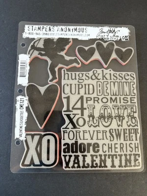 Siluetas de San Valentín de Tim Holtz sin entintar estampillas de goma adhesivas UM CMS121 Foto 1 de 4