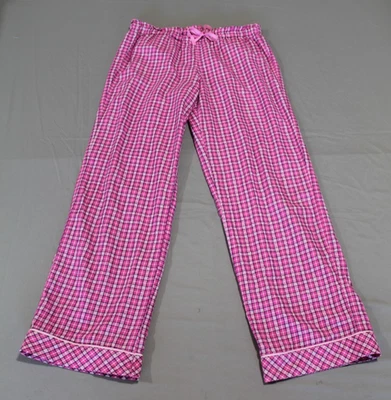 Victoria’s Secret Pijama Mediano PJ Pantalones Parte Inferior Plata Rosa Metálico 31” Entrepierna Foto 1 de 4
