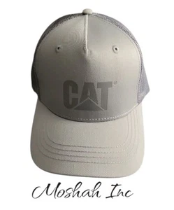 Caterpillar Cat Equipment Twill Mesh Mütze Cap Snapback Grau Mesh - Bild 1 von 4