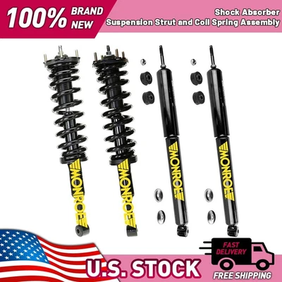 Amortiguador puntales delanteros traseros con muelles helicoidales para Toyota Tundra 4,7 L 2007 2008 2009 Foto 1 de 4