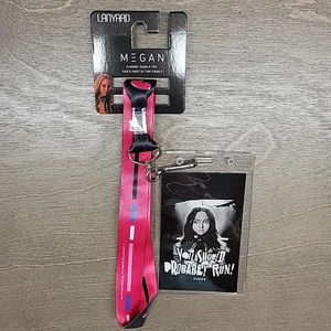 Megan M3GAN Movie Neck Lanyard ID Badge Holder Horror Killer Doll You Should Run - Picture 1 of 4
