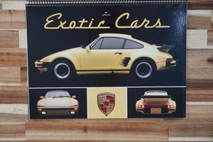 Calendario Hallmark Exotic Cars 1989 Porsche auto sportiva da collezione - Foto 1 di 2