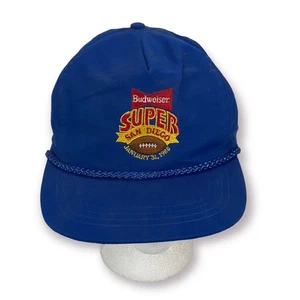 Budwiser Super San Diego Football, January 31, 1988 Baseball Cap / Hat - Picture 1 of 5