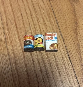 Vintage Grandmother Stover's Dollhouse Miniatures Hungry Jack Pancake Cans Lot - Picture 1 of 4