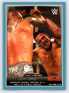John Cena #56 WWE Road To Wrestlemania 2015 Topps Blue Parallel Card - Picture 1 of 2