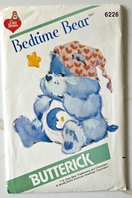 Butterick Sewing Pattern 6226 Care Bears Stuffed Animal Bedtime Bear 17" UNCUT - Image 1 of 4