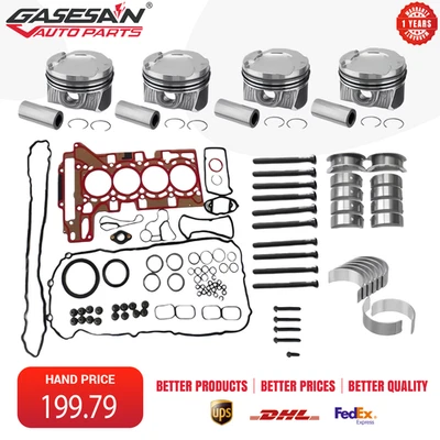 N20 N26 2.0L Head Gasket Set Piston Kit Bearing For 10-2017 BMW X3 X5 228i 428i - Image 1 of 4