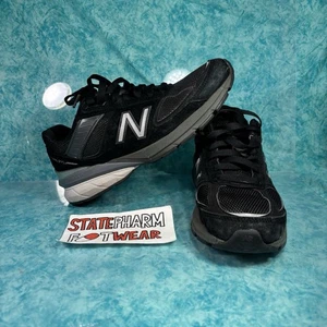 Zapatos deportivos New Balance 990 hechos en EE. UU. para mujer de gamuza negra de caña baja talla 9 - Imagen 1 de 8