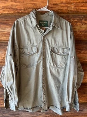 Woolrich Vintage Duck Unlimited Hunting Shirt Khaki/Green, XL - Image 1 of 4