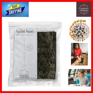 Dried Seaweed Sushi Nori 50 Full Sheets | Young & Crunchy | High Protein | High - Picture 1 of 7