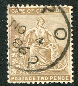 CABO DE BUENA ESPERANZA: (21562) T.P.O. UP Railway Cancelar 1886 - Imagen 1 de 1