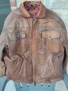 Vintage Levi's Bomber Jacket Leather Style No. 9312 - Picture 1 of 22