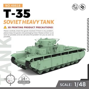 SS48618 1/48 Kit Modelo Militar Soviético T-35 Tanque Pesado MODELO DE RESINA 3D - Imagen 1 de 5