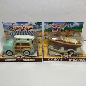 Chevron Cars Woody Wagon And C.C. Boat N Trailer NIB