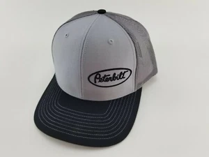 Peterbilt Hat custom Embroidery Peterbilt Tri Color Mesh Summer Trucker's Caps - Picture 1 of 7