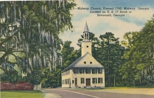 SAVANNAH GA � Midway Church South of Savannah - 1955 - Imagen 1 de 2
