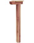 Home Hardware Drive-In Mount Mail Box Wood Stand Anchor Mailbox Post Kit Cedar 