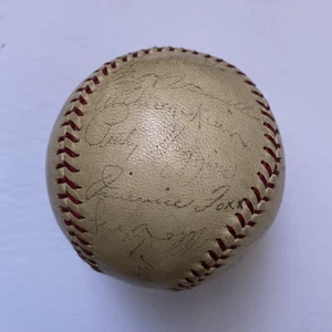 1937 Boston Red Sox Team Signed Baseball with Jimmie Foxx, Lefty Grove, Cronin - Picture 1 of 9