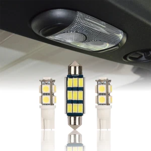 Bright White Interior LED Dome Replaced Light Bulbs for 07-2018 Jeep Wrangler JK - Foto 1 di 10