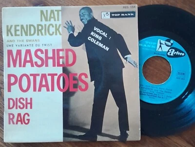 RARE French EP NAT KENDRICK Mashed Potatoes Rhythm and blues Funk ETAT TB BIEM - Photo 1/3