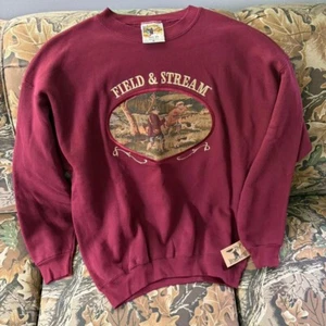 De Colección Field and Stream Cuello Redondo Bordado XL DS Nuevo - Imagen 1 de 5