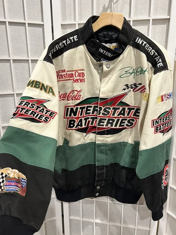 NASCAR Bobby Labonte #18 Interstate Batteries S Jeff Hamilton Jacket Coca Cola Cover