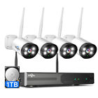 Hiseeu 8CH NVR 3MP Outdoor Wireless Security Camera System WIFI CCTV NVR Kit 