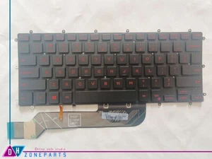 New Dell Latitude 3490 E3490 L3490 P89G Laptop Keyboard US Backlit Red X38K3 - Picture 1 of 5