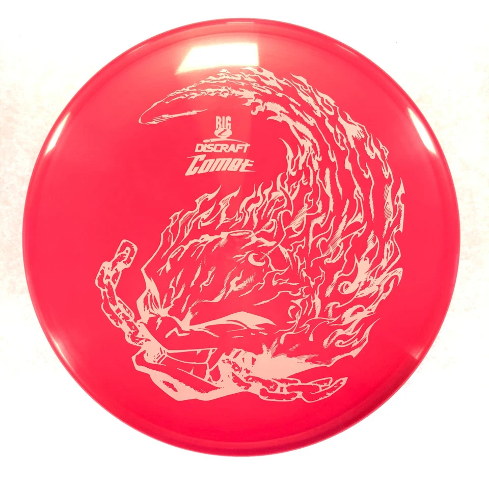 DISC GOLF DISCRAFT BIG Z COMET EASY STRAIGHT MIDRANGE 177+g PINK W/ WHITE FOIL - Image 1 of 1