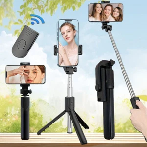 Mini selfie stick treppiede di atterraggio, telefono cellulare universale anti-shake magic - Foto 1 di 12