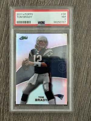 TOM BRADY 2011 eTopps #30 PSA 7 New England Patriots #7 634/749 - Image 1 of 2