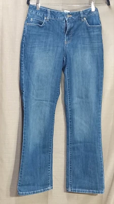 SONOMA - JEANS Mujer Talla 8 Vida Media + Estilo Original Bota Lavado Med W30 L29 Foto 1 de 4