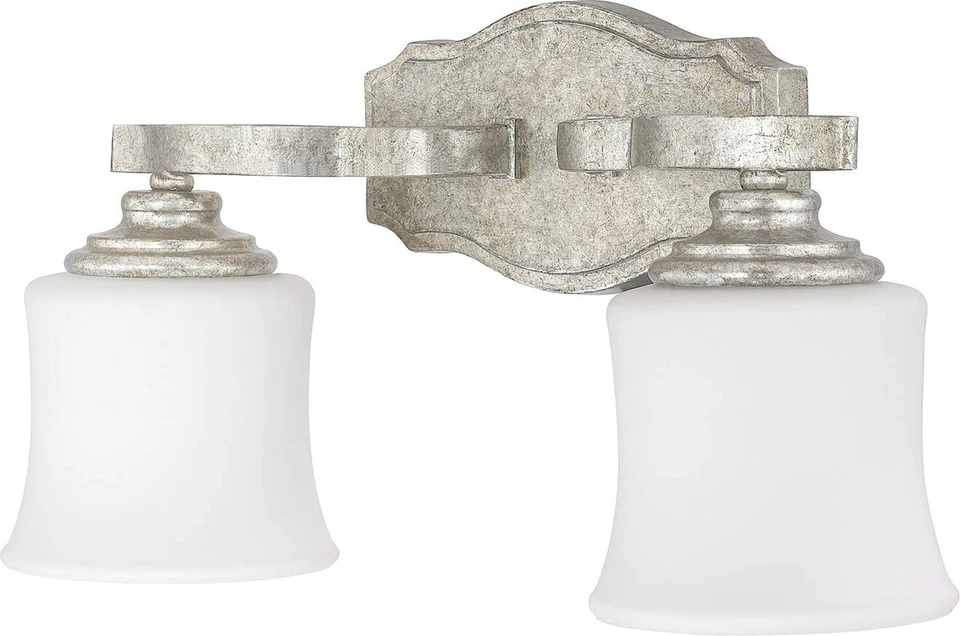 Capital Lighting Blair 2 Light Bathroom Vanity Light Antique Silver - 8552AS-299 - Image 1 of 1