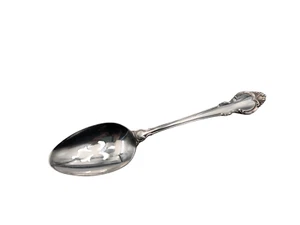 Pierced Serving Spoon Silver Fashion by Holmes & Edwards Silverplate 8.5" - Picture 1 of 6