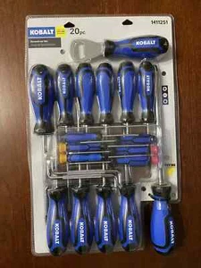 KOBALT 20-PIECE MAGNETIC ASSORTED SCREWDRIVERS SET 1411251 QUICK SALE - Picture 1 of 2