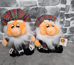 Grove International Teddy Set Of 2 Tartan New With Tags - Picture 1 of 6