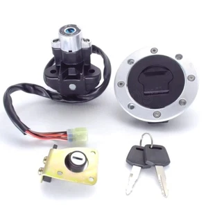Ignition Switch Fuel Gas Cap Cover Locks For Suzuki GSXR600 97-00 GSXR750 93-99 - Foto 1 di 10
