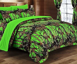 Regal Comfort Biohazard Green Full/Queen 3pc Comforter Set with 2 Pillow Cases - Picture 1 of 2