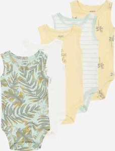 New Baby Boy Carter's 5-Pack Tropical Tank Bodysuits 3 6 9 12 18 24 - Picture 1 of 2