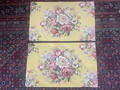 Par de fundas de almohada estándar Ralph Lauren Sophie Brooke amarillas florales Foto 1 de 4