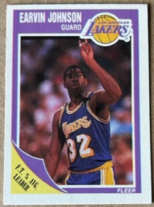 MAGIC JOHNSON HOF 1989-90 FLEER Card #77 NM-MT Condition - Picture 1 of 2