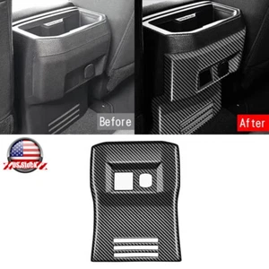 Carbon Fiber Rear AC Air Vent Outlet Cover Trim Fits For Toyota Tacoma 2024 2025 - Picture 1 of 7