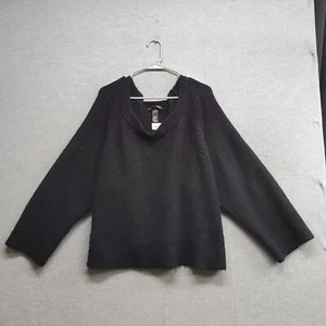 Victoria's Secret Women Sweater 2XL Black Wool Blend Long Sleeve Pullover - Picture 1 of 9