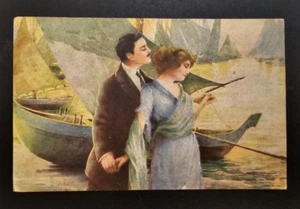 Cartolina Viaggiata Illustratore Norsettoni Fp Colori Anno 1917 - Imagen 1 de 2