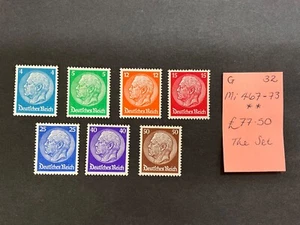 German Deutsche Reich Stamp Set 1932 Mi467-73 Mint MNH ** Ex-Dealer Stock #S201 - Picture 1 of 16